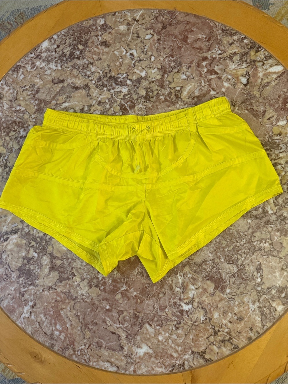 Stella McCartney Neon Yellow Athletic Shorts